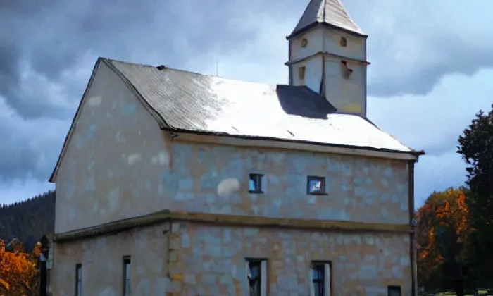 Kostel svatého Rocha (Petrovice) – autumn