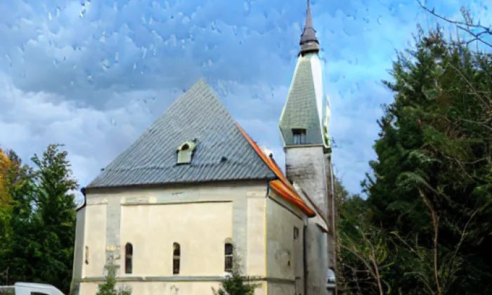 Kostel svatého Stanislava (Pitín) – autumn