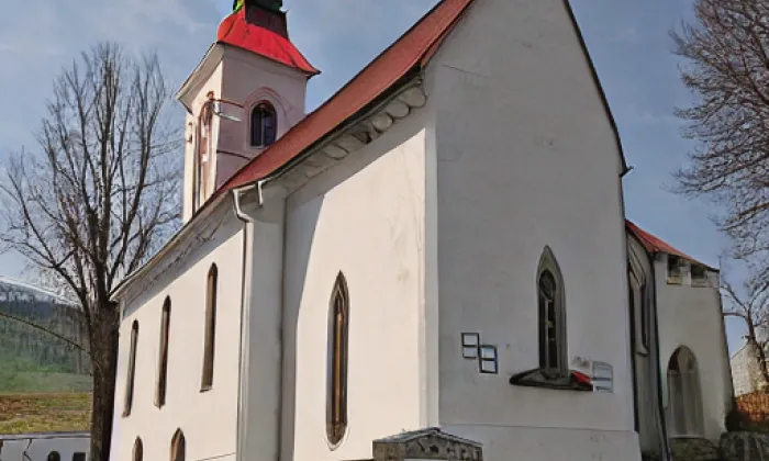 kostel svatého Václava (Řestoky) – winter