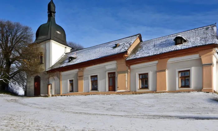 Kostel svatého Václava (Nahořečice) – winter