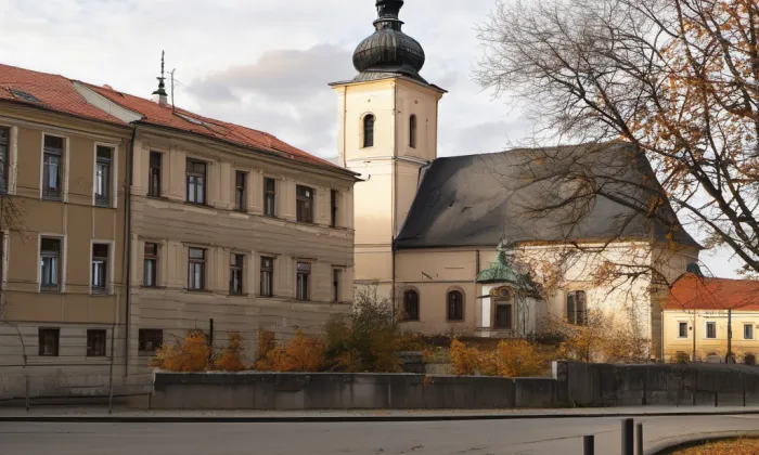 Kostel svatého Václava (Ratboř) – autumn