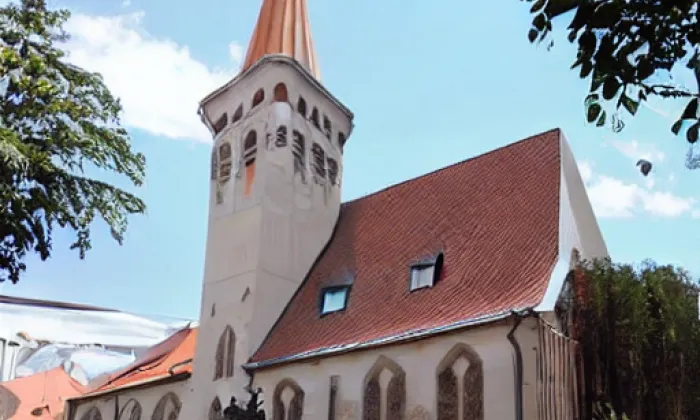 kostel svatého Václava (Staré Ždánice) – akvarel
