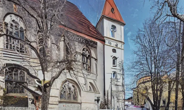 Kostel svatého Václava (Vrbčany) – akvarel