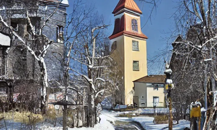 Kostel svatého Václava (Vrbčany) – autumn