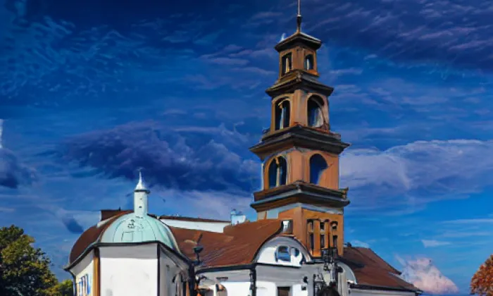 Kostel svatého Václava v Břeclavi – autumn
