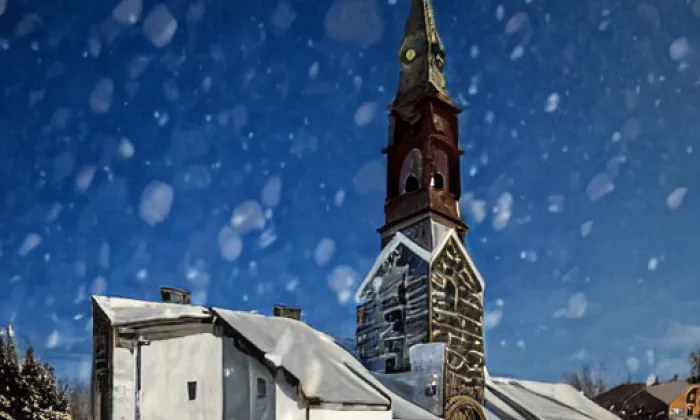 Kostel svatého Václava v Břeclavi – winter