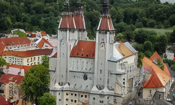 Kostel svatého Václava v Lokti – noc