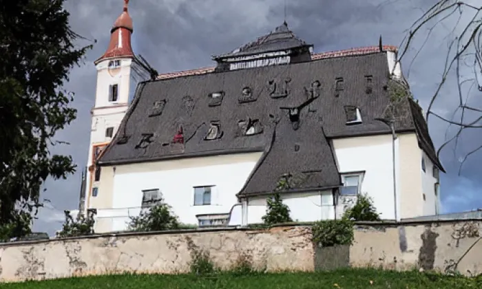 Kostel svatého Víta (Zbytiny) – noc