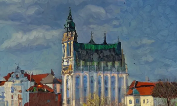 Kostel svatého Víta v Českém Krumlově – spring