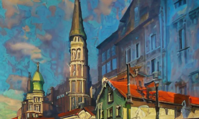 Kostel svatého Víta v Českém Krumlově – summer