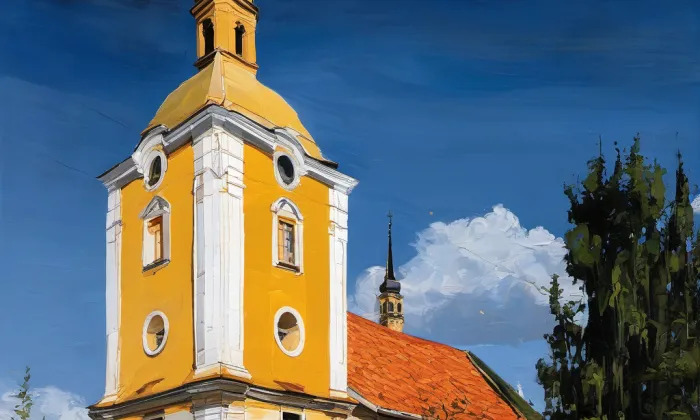 kostel svatého Víta v Kolíně – summer