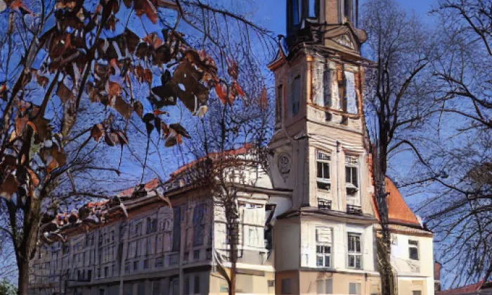 kostel svatého Vavřince (Chrastava I) – autumn
