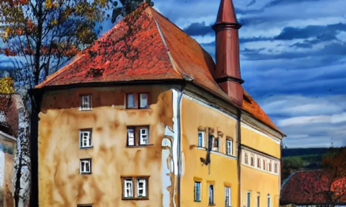 Kostel svatého Vavřince (Hořetice) – autumn
