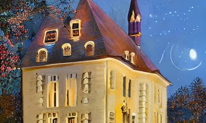 Kostel svatého Vavřince (Hořetice) – noc
