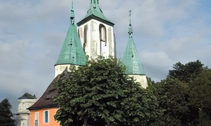 Kostel svatého Vavřince (Horní Blatná) – akvarel