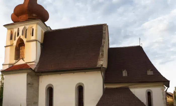 Kostel svatého Vavřince (Křivice) – noc