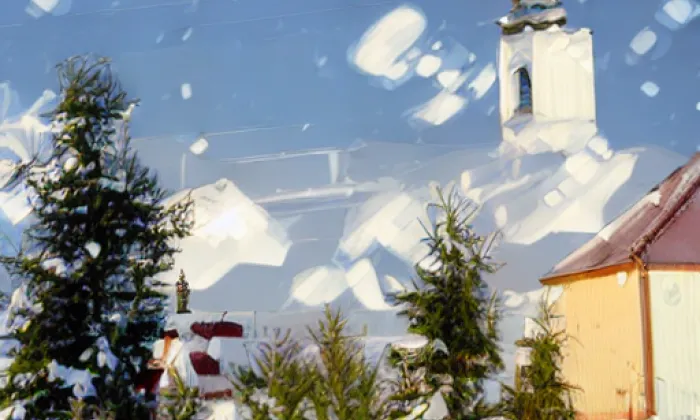 Kostel svatého Vavřince (Korolupy) – winter