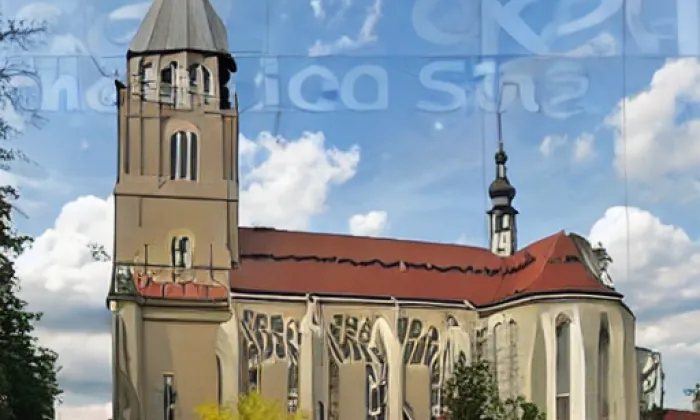 kostel svatého Vavřince (Krasonice) – akvarel