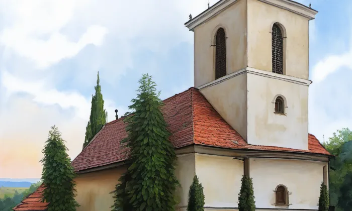 kostel svatého Vavřince (Nezabudice) – summer