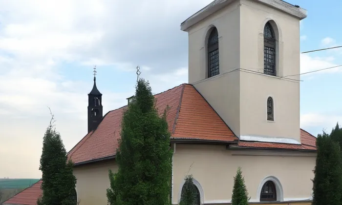 kostel svatého Vavřince (Nezabudice) – winter