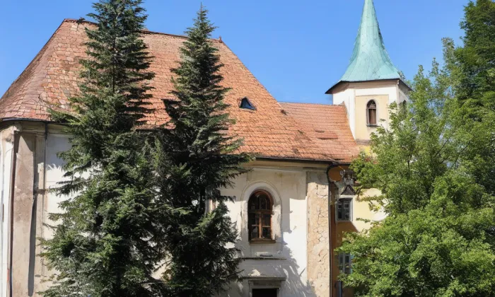 Kostel svatého Vavřince (Ovesné Kladruby) – akvarel