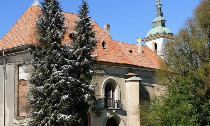 Kostel svatého Vavřince (Ovesné Kladruby) – winter
