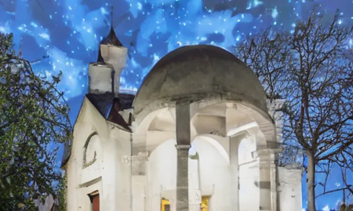 kostel svatého Vavřince (Rynárec) – noc