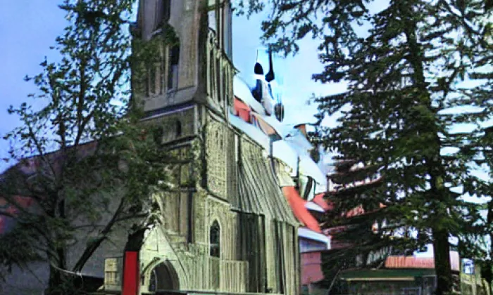 Kostel svatého Vavřince (Vrčeň) – noc