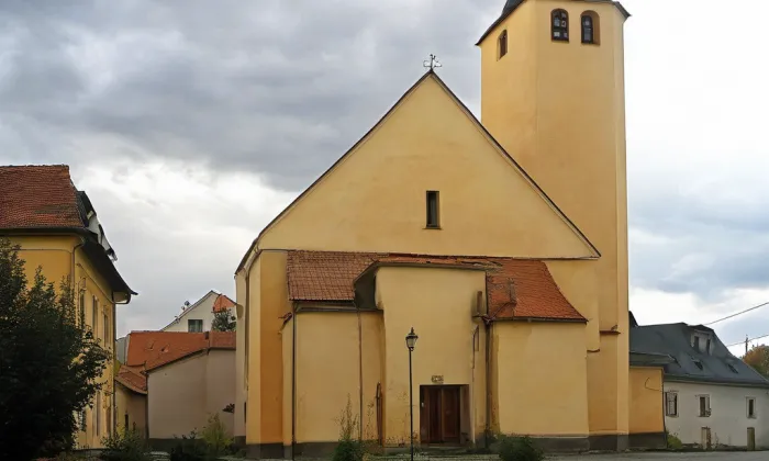 Kostel svatého Vavřince (Zbraslavice) – autumn
