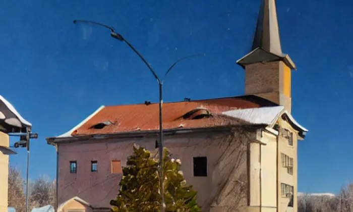 Kostel svatého Vavřince v Jezvém – winter