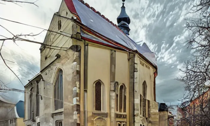 Kostel svatého Vavřince v Mělníku – noc