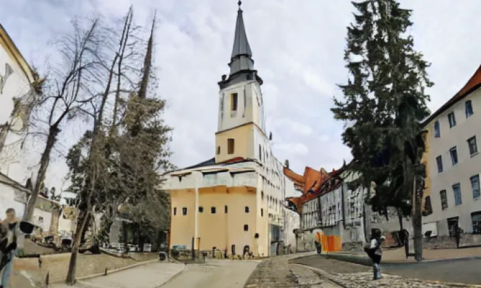 Kostel svatého Vojtěcha (Libice nad Cidlinou) – akvarel