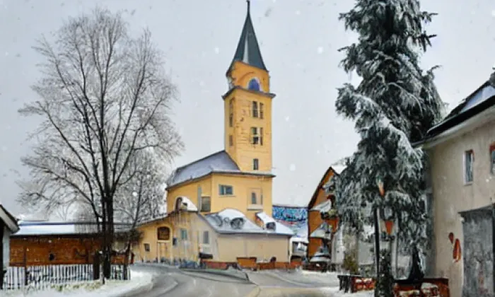 Kostel svatého Vojtěcha (Libice nad Cidlinou) – winter