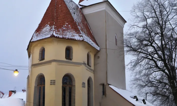 kostel svatého Vojtěcha v Jílovém u Prahy – noc