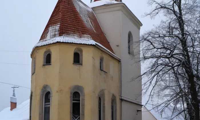 kostel svatého Vojtěcha v Jílovém u Prahy – winter