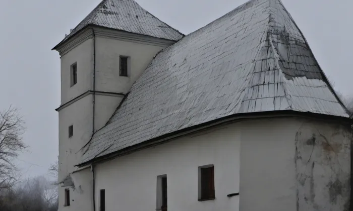Kostel svatého Wolfganga (Vikantice) – akvarel