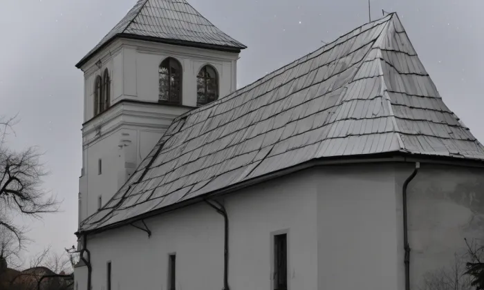 Kostel svatého Wolfganga (Vikantice) – noc