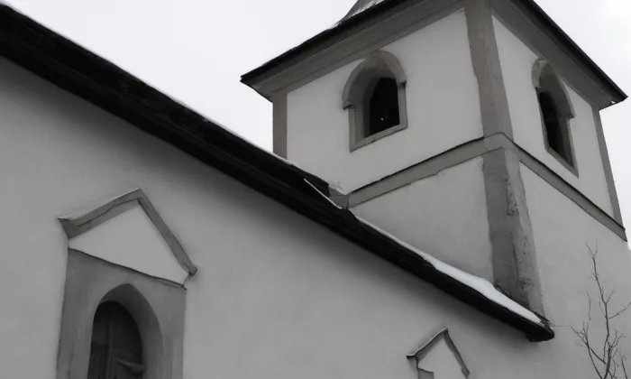 Kostel Všech svatých (Řesanice) – winter