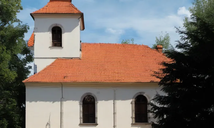 Kostel Všech svatých (Arnultovice) – autumn