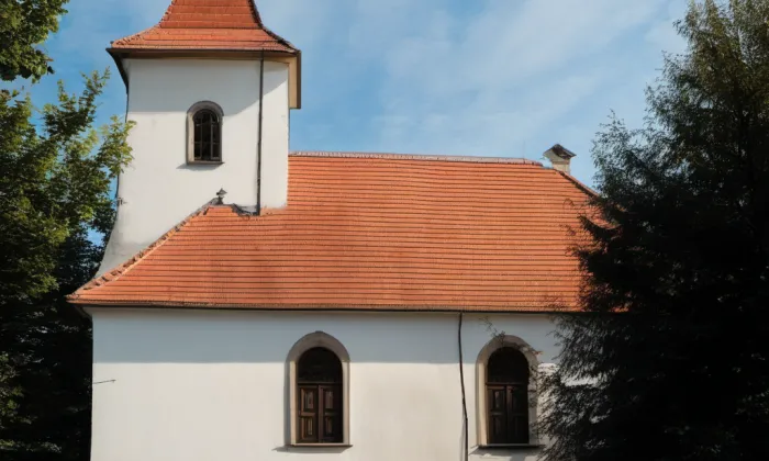 Kostel Všech svatých (Arnultovice) – winter