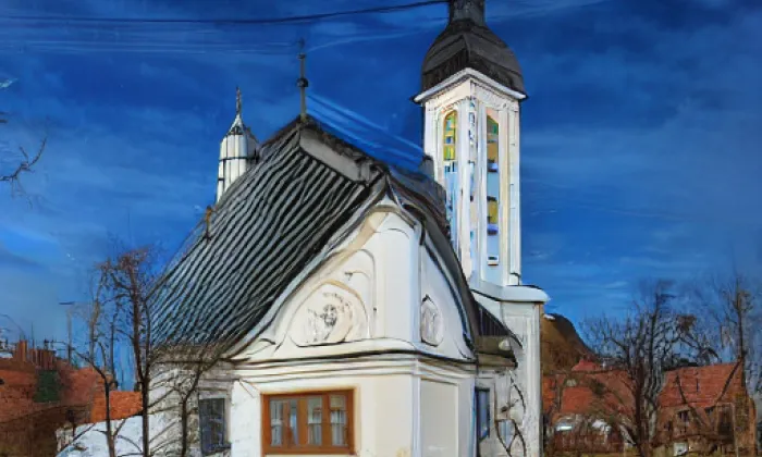 Kostel Všech svatých (Jaroměřice) – winter