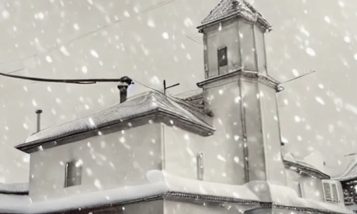 Kostel Všech svatých (Konská) – winter