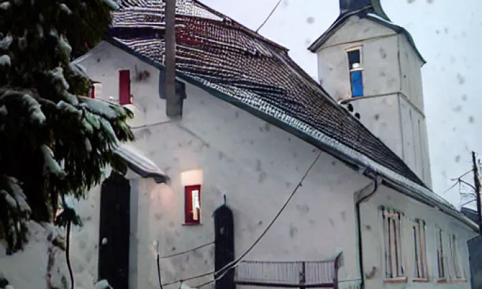 Kostel Všech svatých (Volyně) – winter