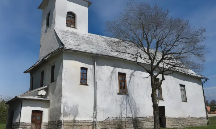 Kostel Zjevení Páně (Ostružná) – akvarel