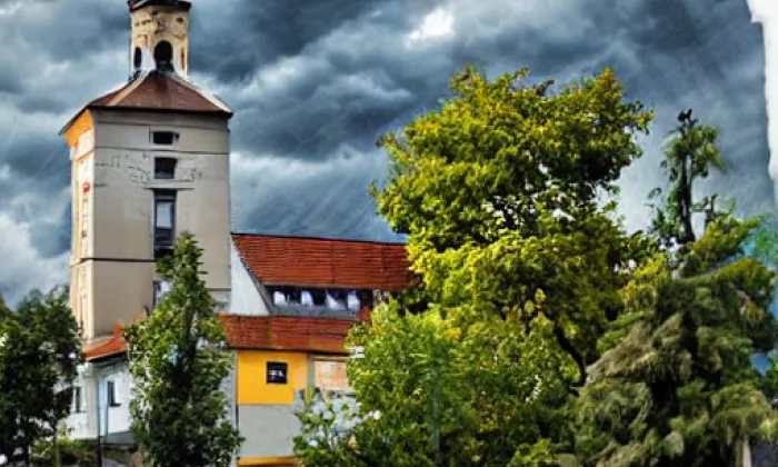 Kostel Zvěstování Páně v Úvalech – autumn