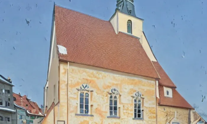 kostel Zvěstování Panny Marie (Živanice) – autumn