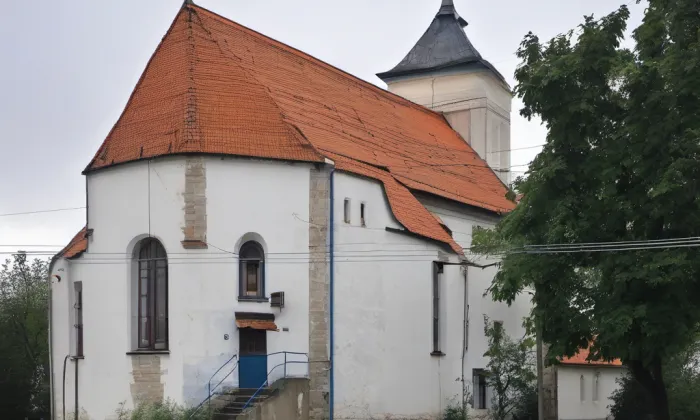 kostel Zvěstování Panny Marie (Budeč) – winter