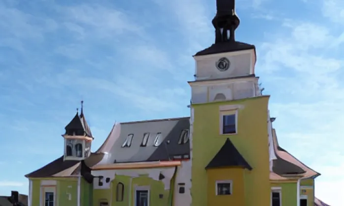 Kostel Zvěstování Panny Marie (Vlachovo Březí) – noc