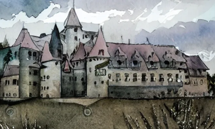 Lipno – akvarel