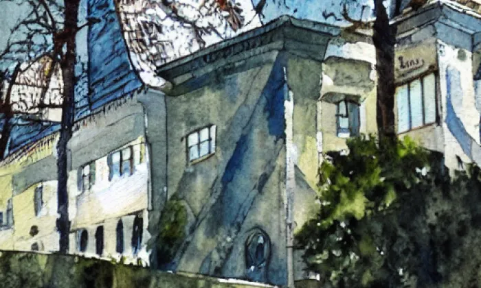 Liskova vila – akvarel
